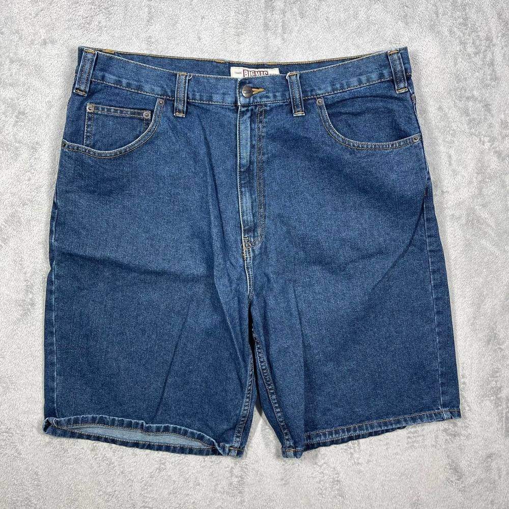 Big Mac Denim Shorts Mens 36 Blue Workwear‎ Utility Five Pocket